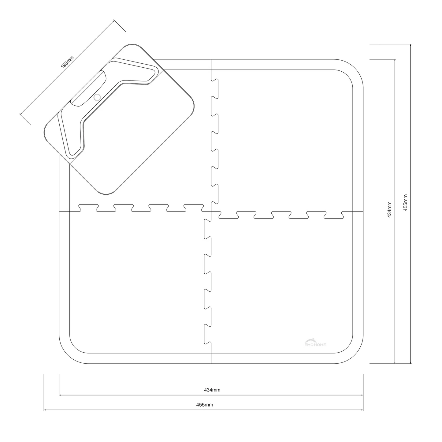 EMO Robot Otthoni Állomás, Töltő Dokkoló, Living.AI